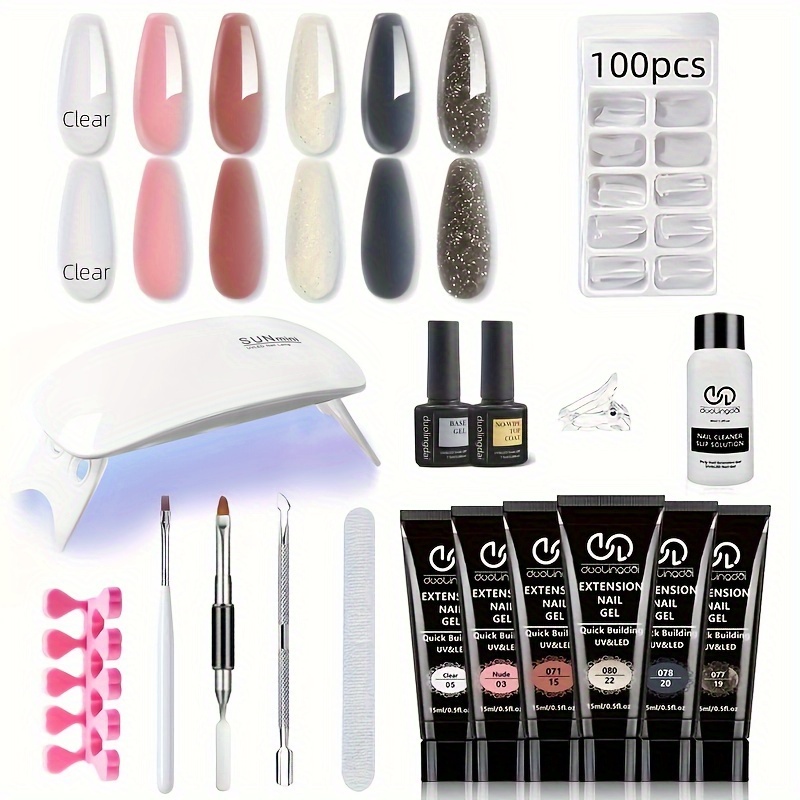 Nail Extension Form - DOULINGDAI Poly Nail Extension Gel Kit-6
