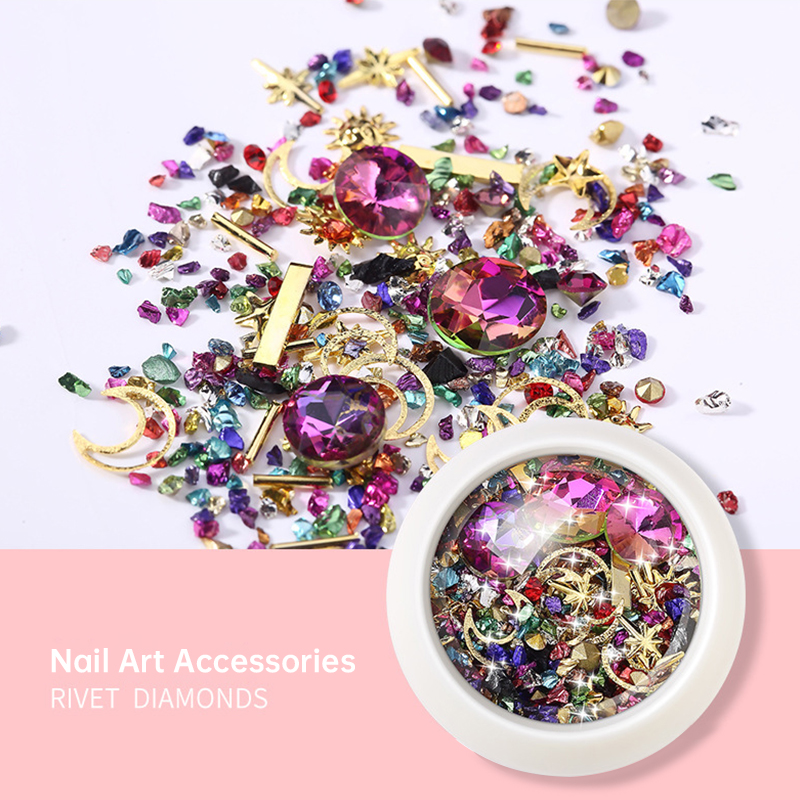 Nail Art Emerald - Resin Stones Jewelry Metal Rivet Diamond