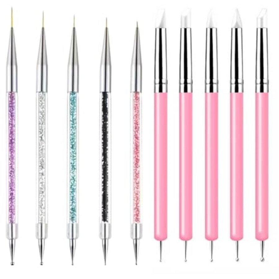 Nail Art Dotting Tool - 0Pcs Dual-Ended Nail Art Tool t,