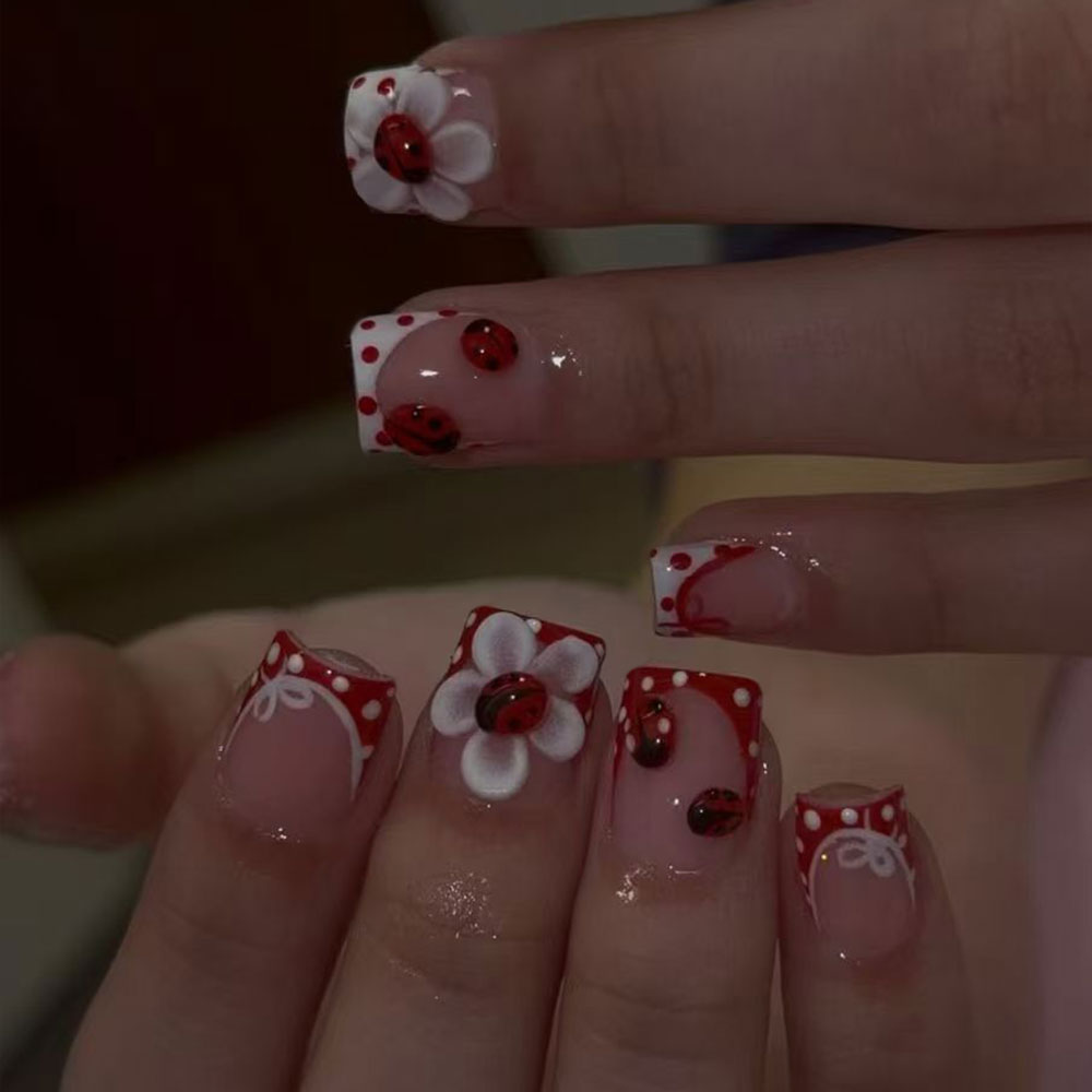Nail Art Design - 24 pieces per set. Rectangular 3D