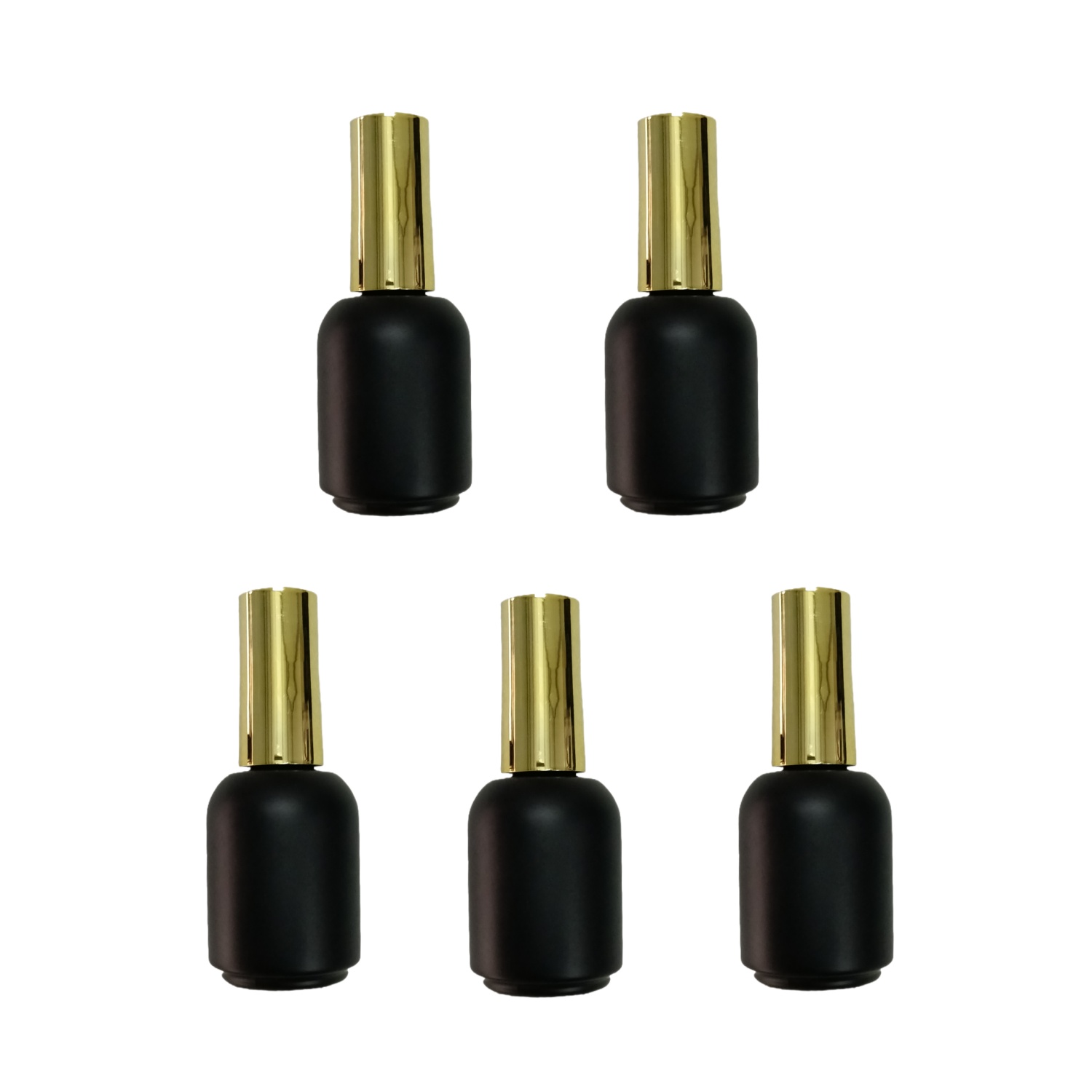 Nail Art Halal - 20ML 5 pieces Empty Black glass