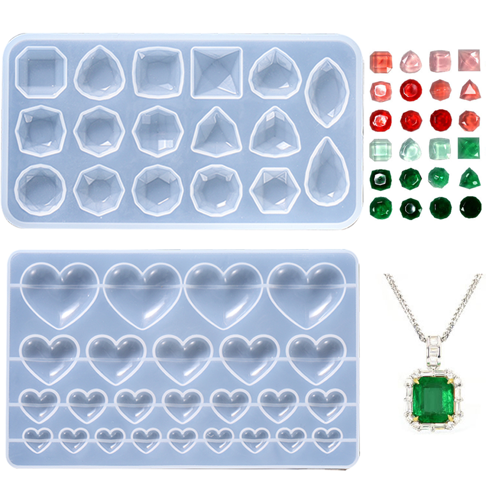 Nail Art Emerald - DIY Cube Ring Necklace Bracelet Nail