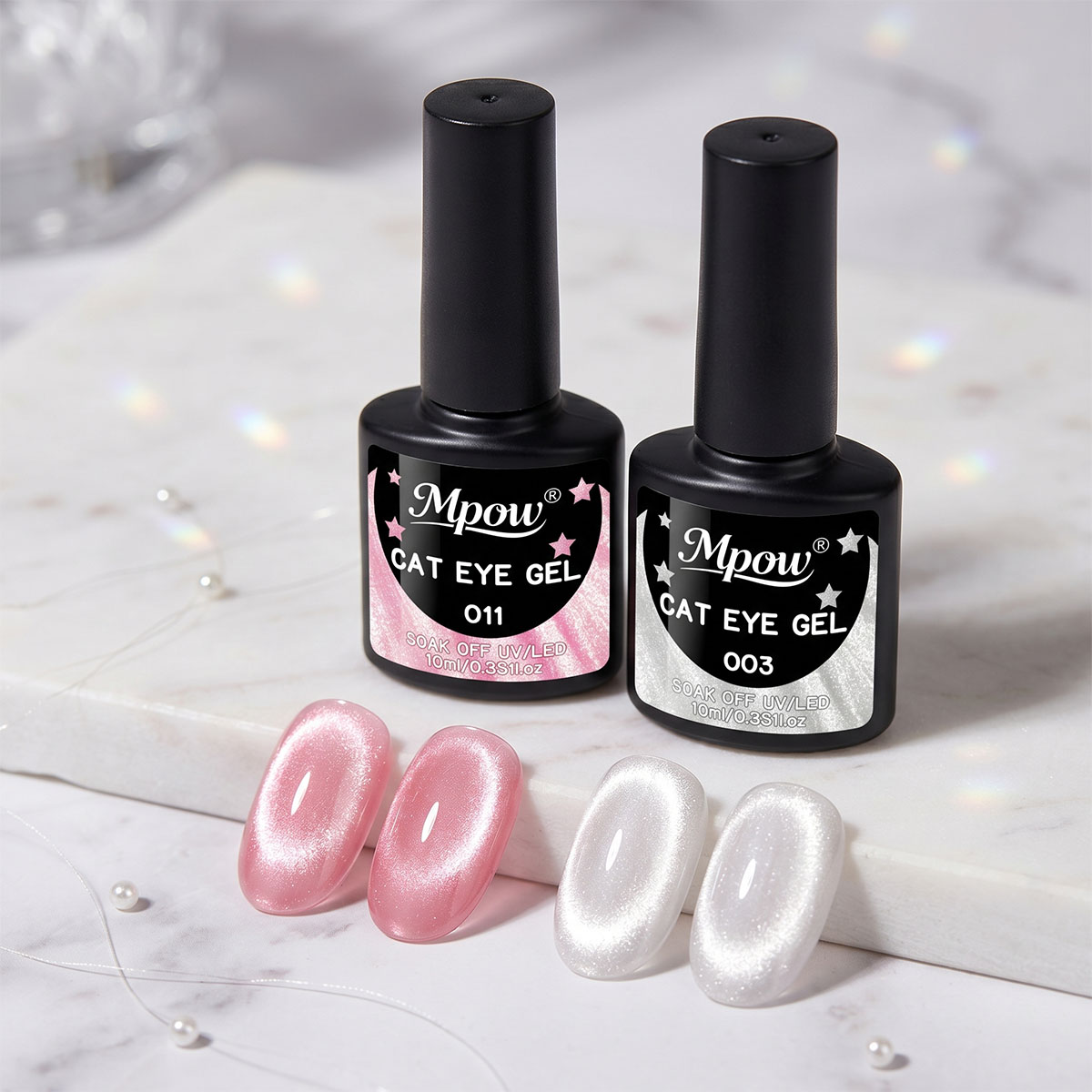 Mpow 1/2pcs 10ml Pink Cat Eye  - Nail Art Cat Eye Pink 리뷰 및 가격