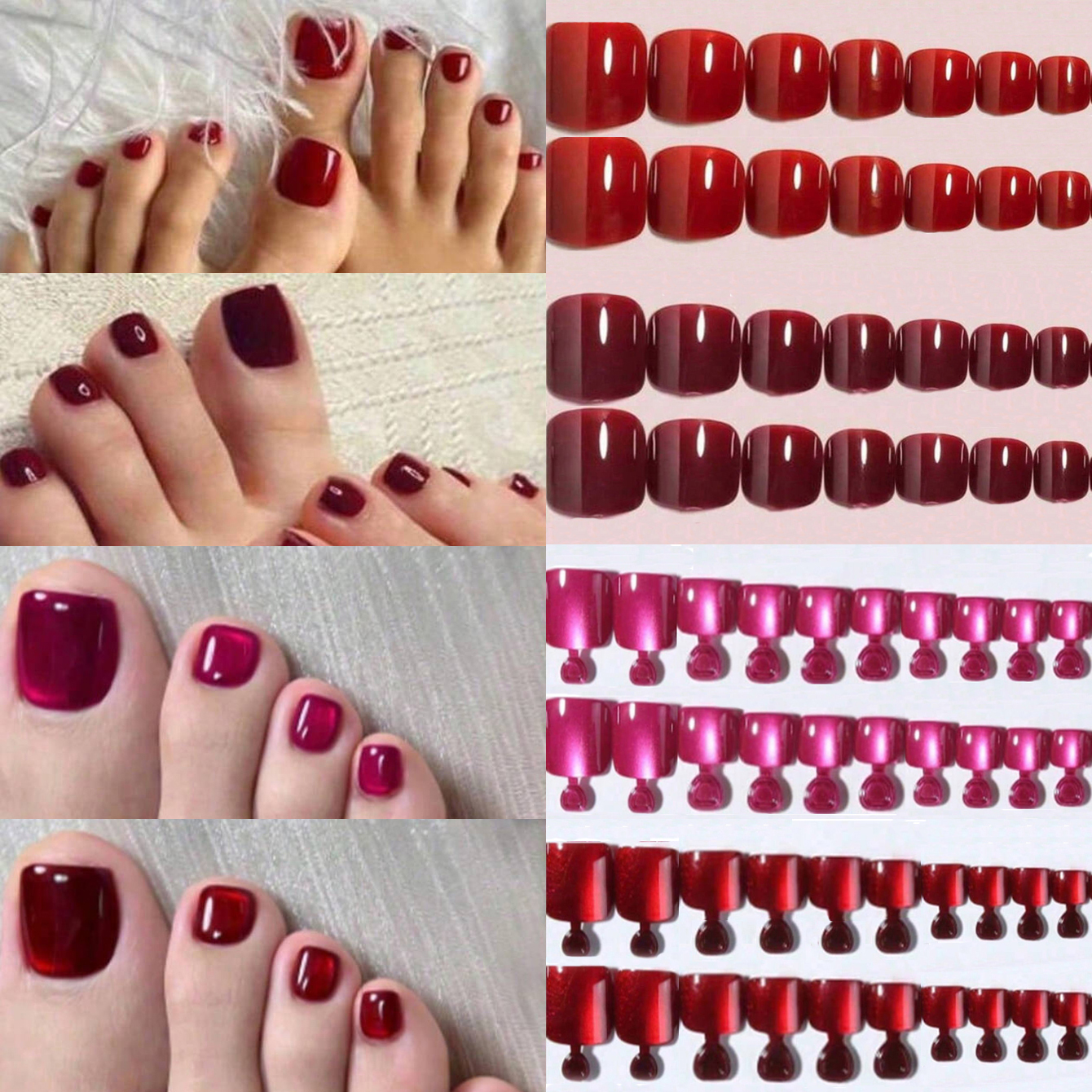 96PCS Acrylic Presser Foot Sha - Nail Art Aesthetic 리뷰 및 가격