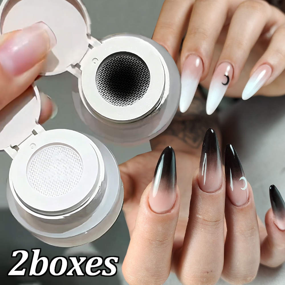 1/2Jar Smoky Ombre Black White - Nail Art Ombre Pink 리뷰 및 가격