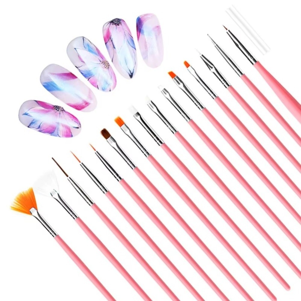 15 Pieces Nail Art Brush Set M - Nail Art Dotting Tool 리뷰 및 가격