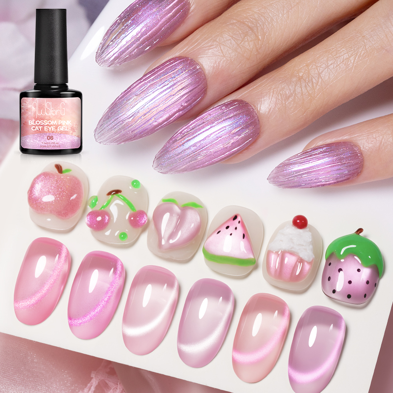 AWStorG 7.5ML Flash Pure Lust  - Nail Art Cat Eye Pink 리뷰 및 가격