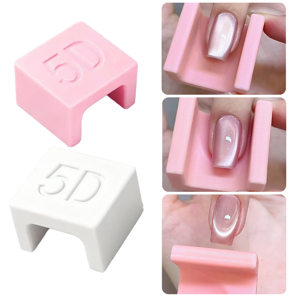 5D U-shaped French Cat Eye Nai - Nail Art Cat Eye Pink 리뷰 및 가격
