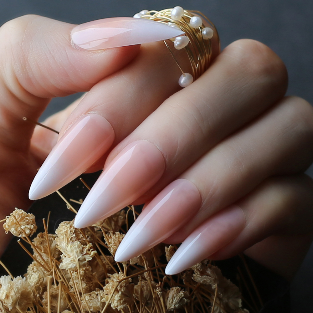 DIY Salon Art Stiletto glossy  - Nail Art Ombre Pink 리뷰 및 가격