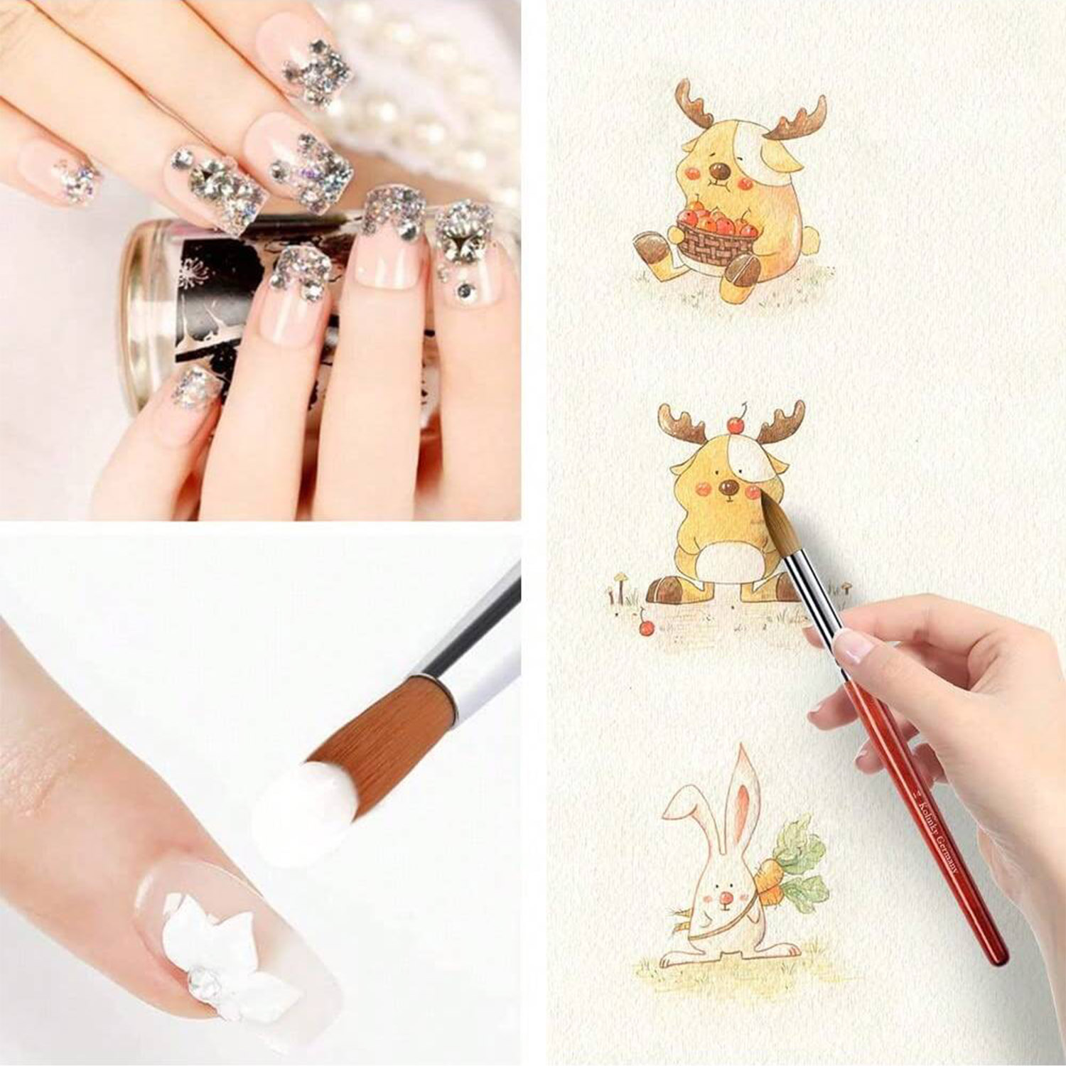 3PCS Kolinsky Mahogany Stem Ac - Nail Art Mahogany 리뷰 및 가격
