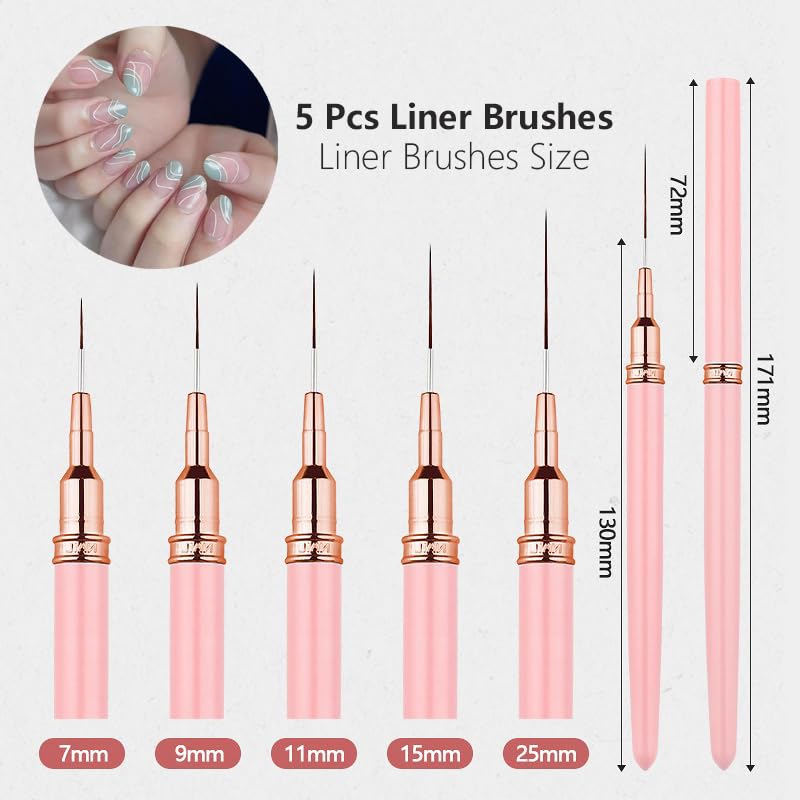 62Pcs Nail Art Brushes Tools,5 - Nail Art Dotting Tool 리뷰 및 가격