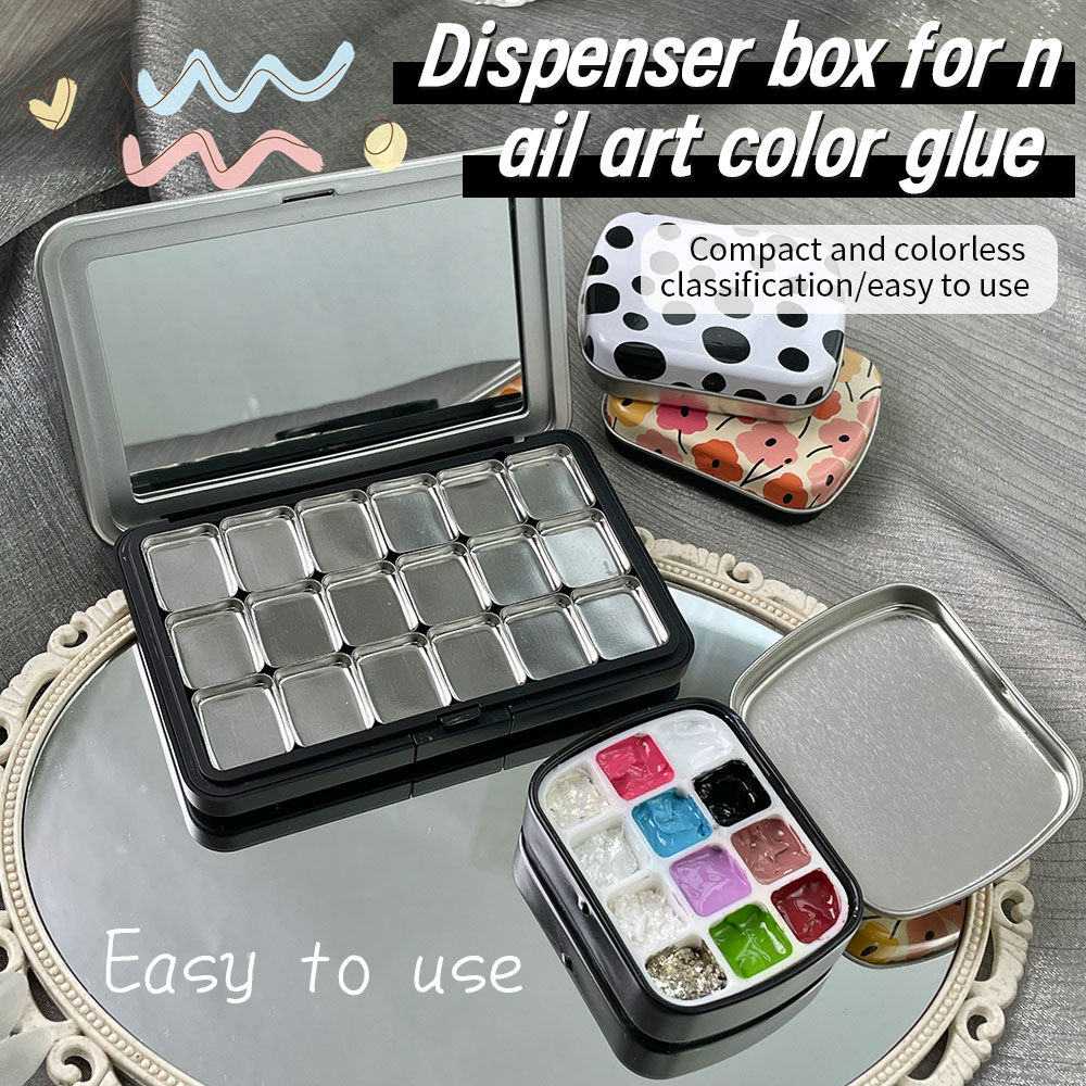 18 Grids Iron Watercolor Paint - Nail Art Halal 리뷰 및 가격
