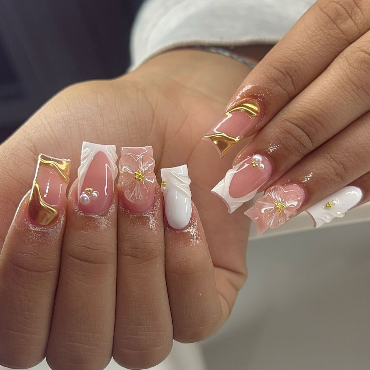 24Pcs Sweet Medium Square Fals - Nail Art Design 리뷰 및 가격