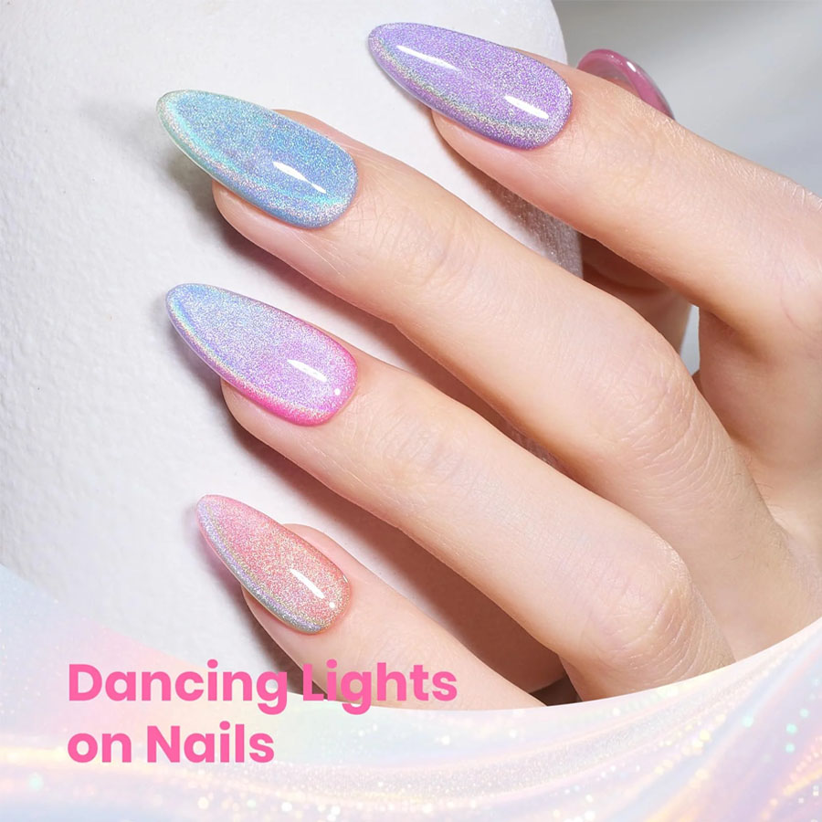QAZIXU 1/6 Pcs Rainbow Cat Eye - Nail Art Cat Eye Pink 리뷰 및 가격