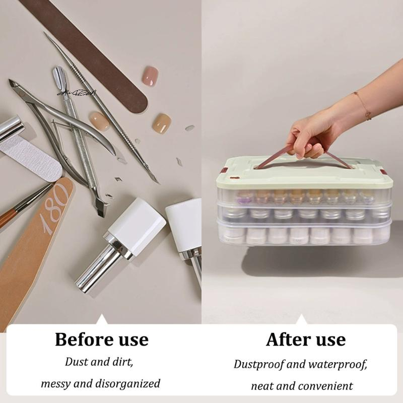 PVC Nail Polish Organizer UV G - Nail Art Halal 리뷰 및 가격