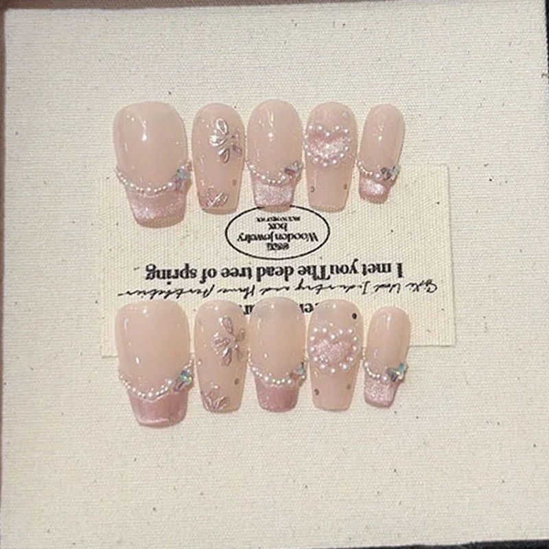 10pcs Cute Handmade Cat Eye Po - Nail Art Cat Eye Pink 리뷰 및 가격
