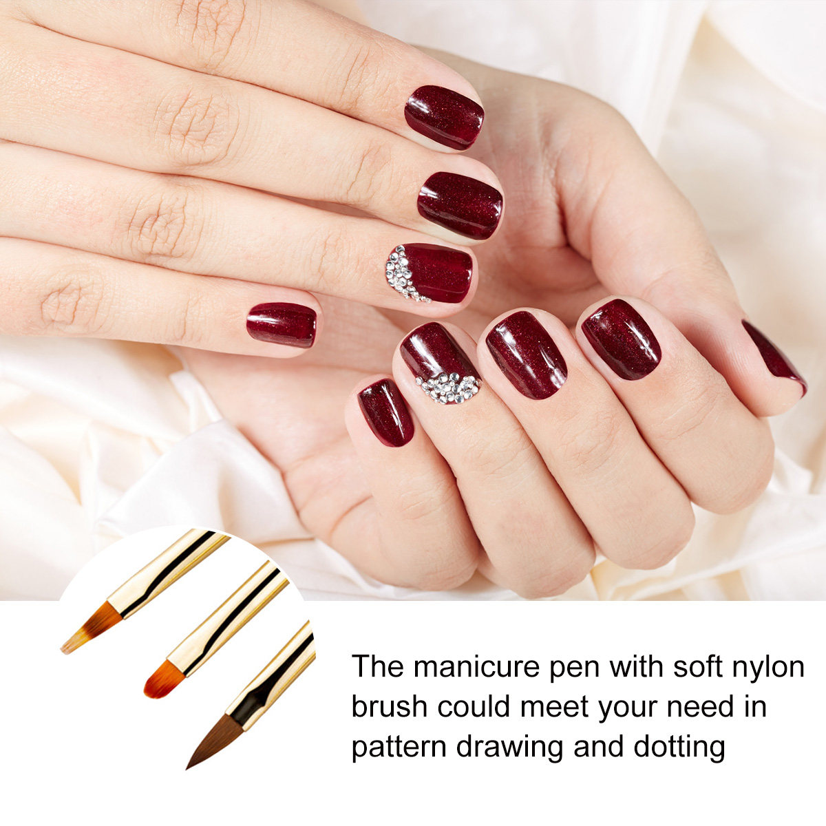 4Pcs Nail Art Pen Brush Set wi - Nail Art Dotting Tool 리뷰 및 가격