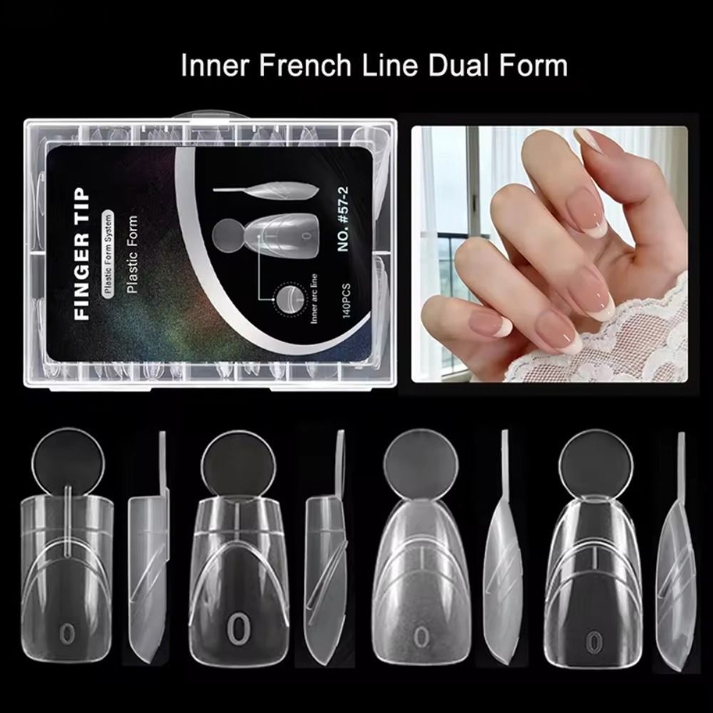 140PCS Matte Surface French Na - Nail Extension Form 리뷰 및 가격