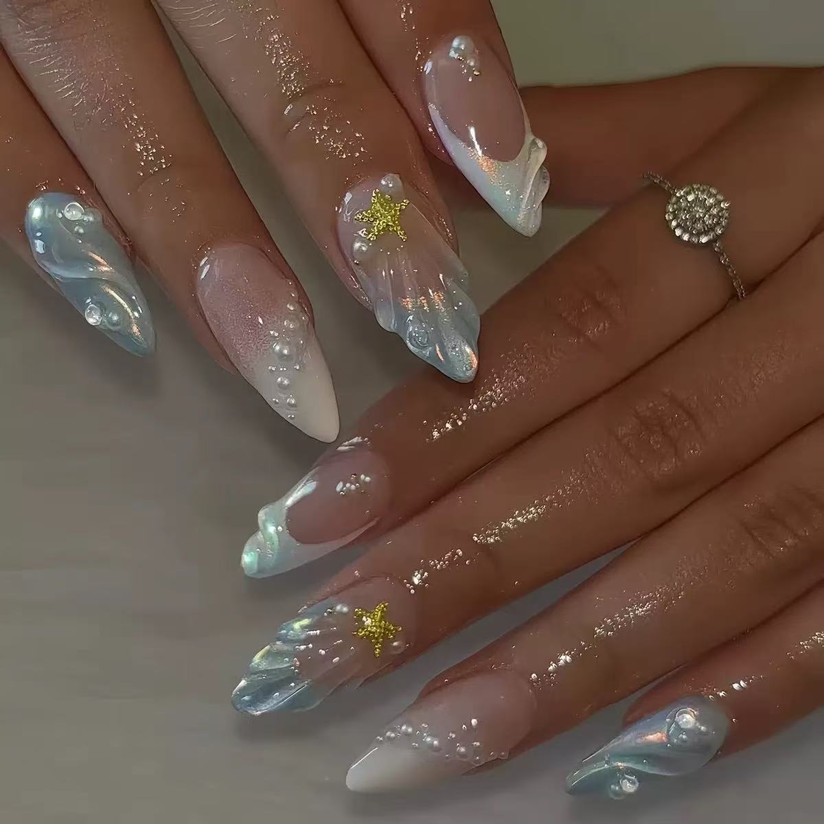 24pcs Short Oval 3D Gel Nail S - Nail Art Halal 리뷰 및 가격