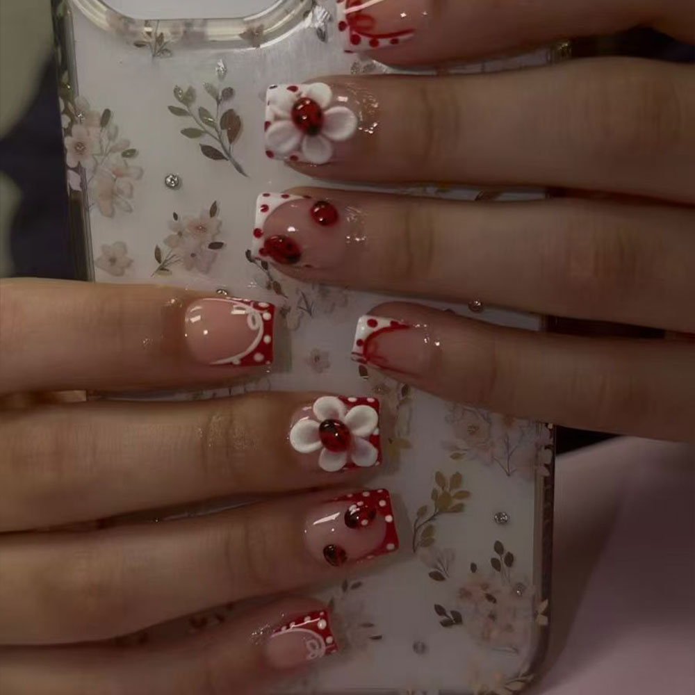 24 pieces per set. Rectangular - Nail Art Design 리뷰 및 가격