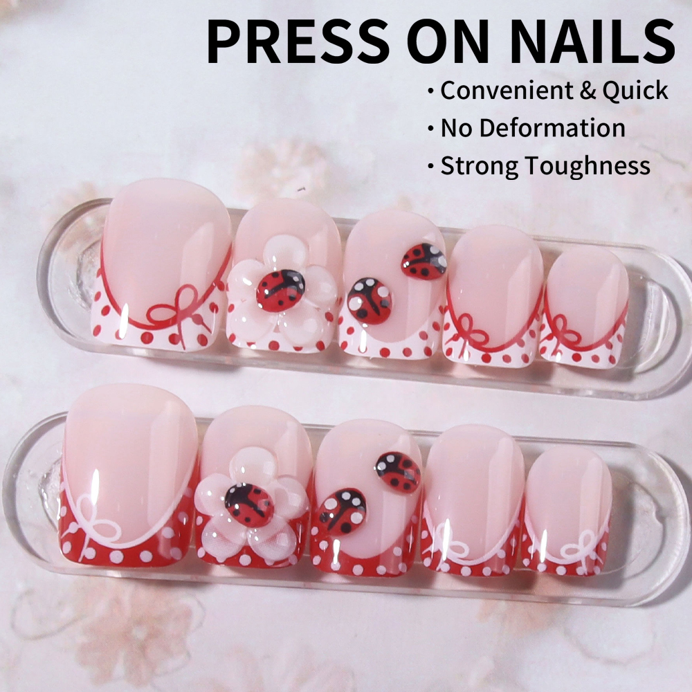 24 pieces per set. Rectangular - Nail Art Design 리뷰 및 가격