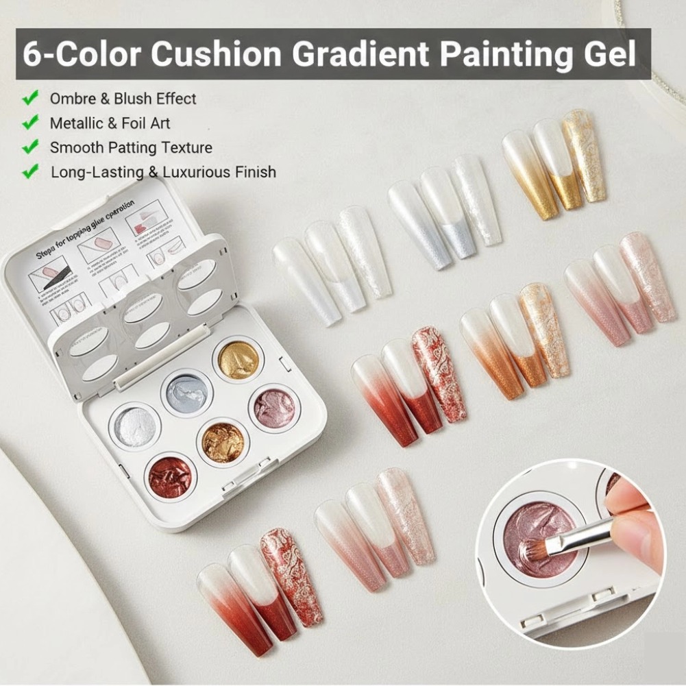6 Colors Ombre Nail Gradient G - Nail Art Ombre Pink 리뷰 및 가격