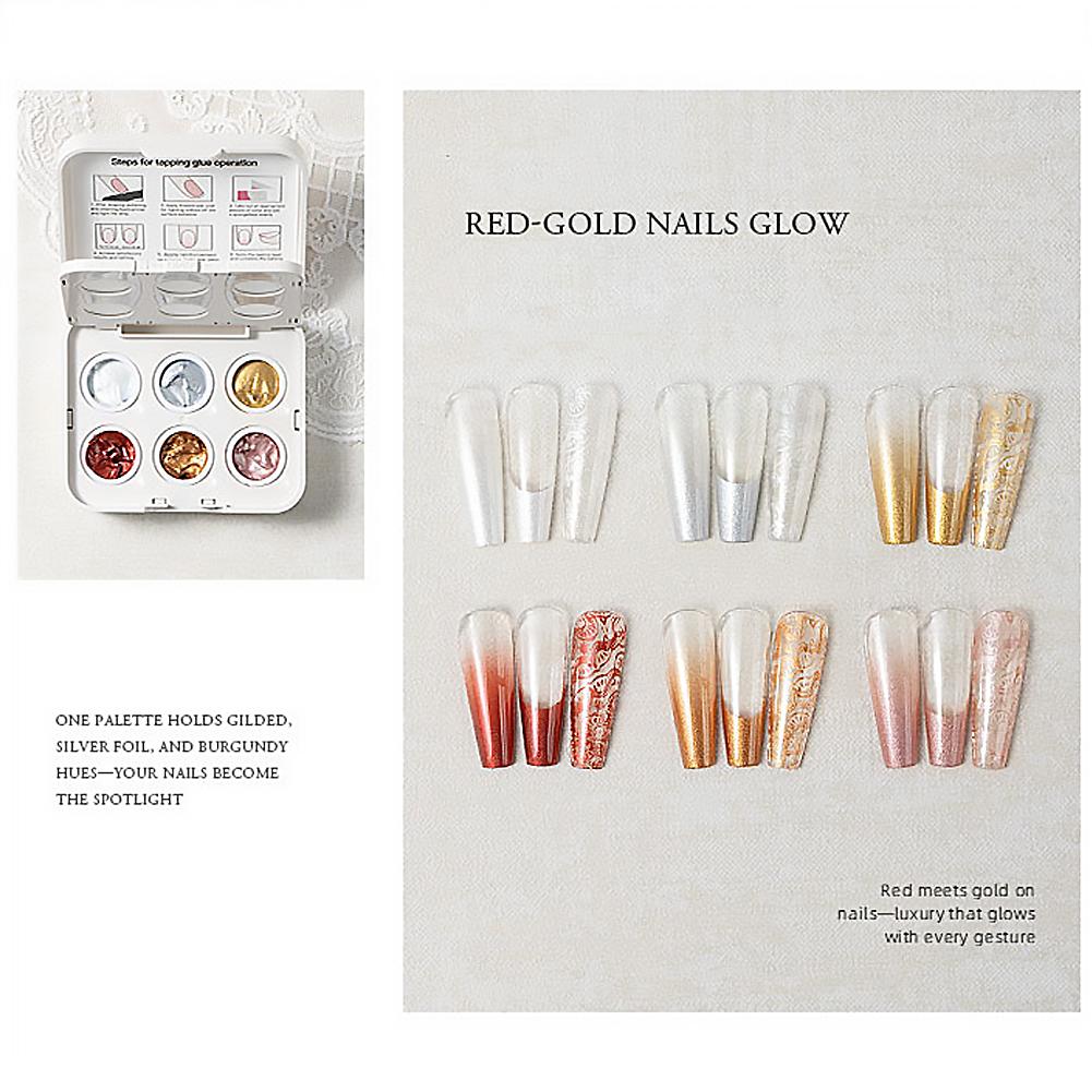 6 Colors Ombre Nail Gradient G - Nail Art Ombre Pink 리뷰 및 가격