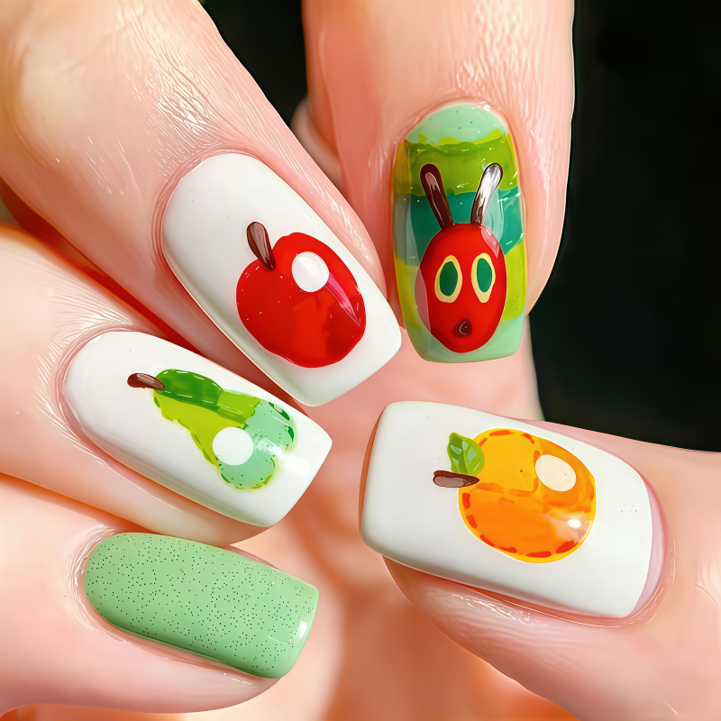 24PCS Long French Almond Press - Nail Art Aesthetic 리뷰 및 가격
