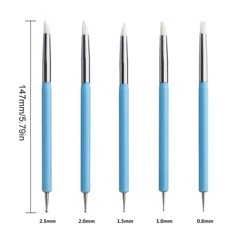 1/10/15Pcs Dual Ended Silicone - Nail Art Dotting Tool 리뷰 및 가격