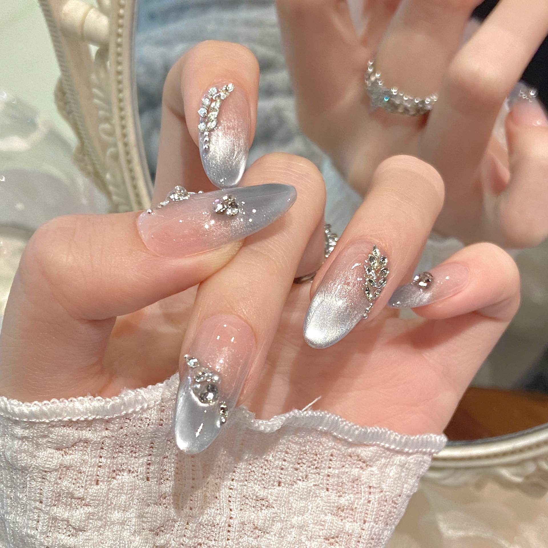 10pcs Pure Hand Pressed Medium - Nail Art Emerald 리뷰 및 가격