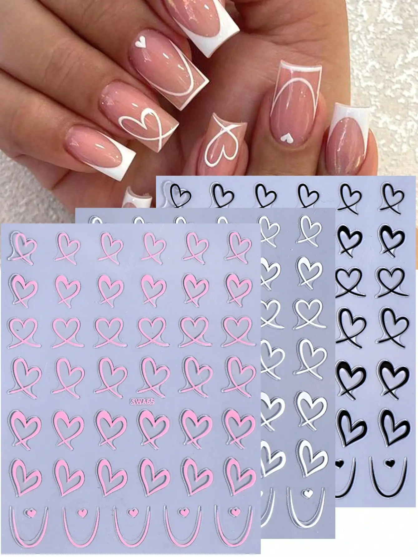 2pcs 3D Pink Lotus Flower Nail - Nail Art Ombre Pink 리뷰 및 가격