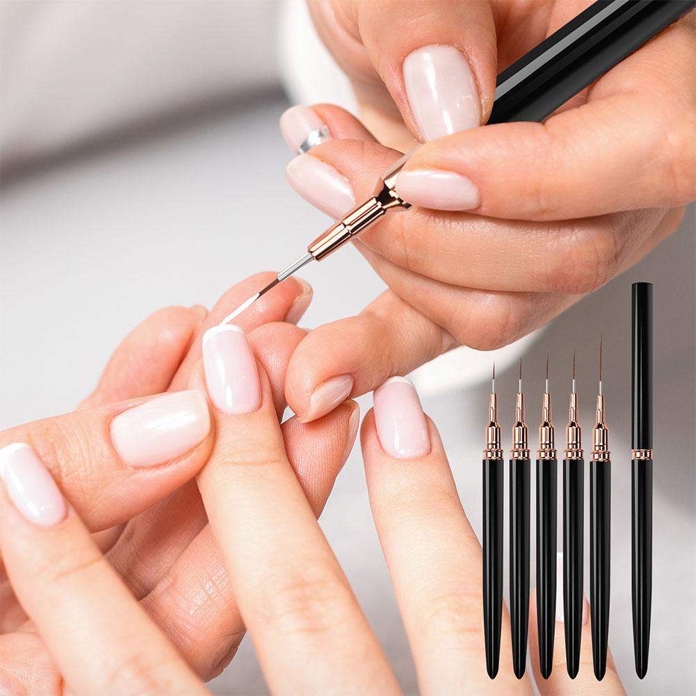 5pcs Nail Art Liner Brush Set  - Nail Art Halal 리뷰 및 가격