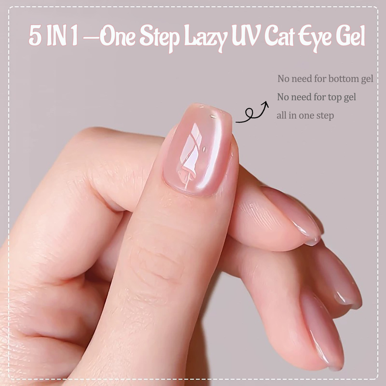 1pcs PSK Ice Transparent Pink  - Nail Art Cat Eye Pink 리뷰 및 가격
