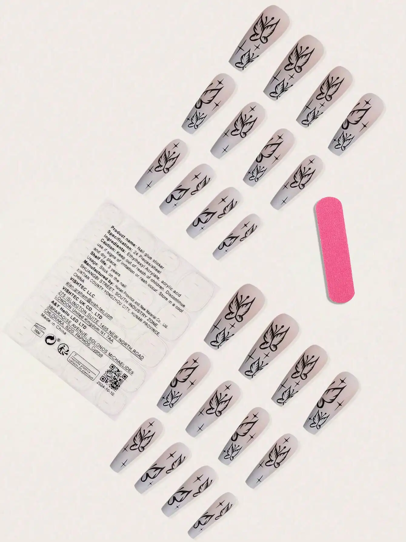 French Style Pink & Blue Ombre - Nail Art Ombre Pink 리뷰 및 가격