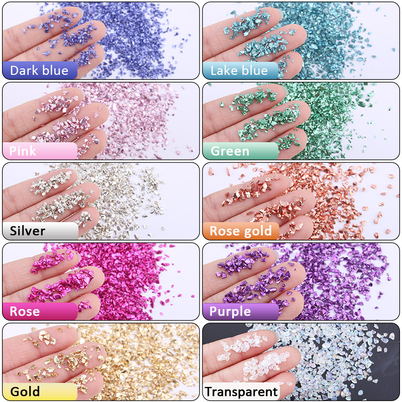 Epoxy Resin Colorful Metallic  - Nail Art Emerald 리뷰 및 가격