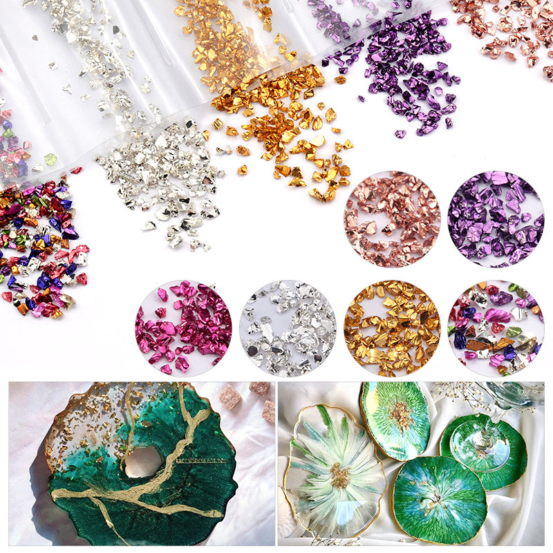 Epoxy Resin Colorful Metallic  - Nail Art Emerald 리뷰 및 가격