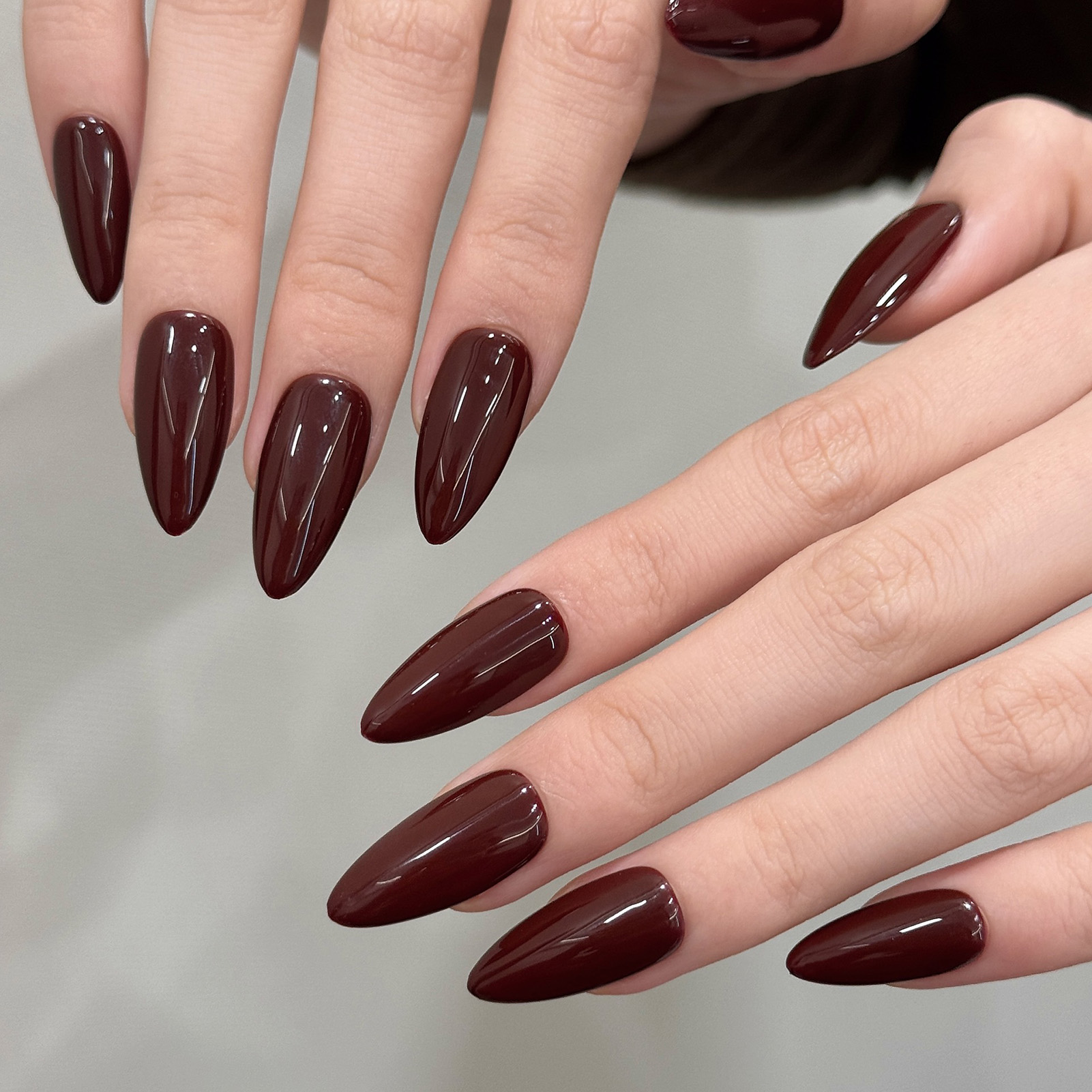 10pcs Handmade Solid Color Alm - Nail Art Emerald 리뷰 및 가격