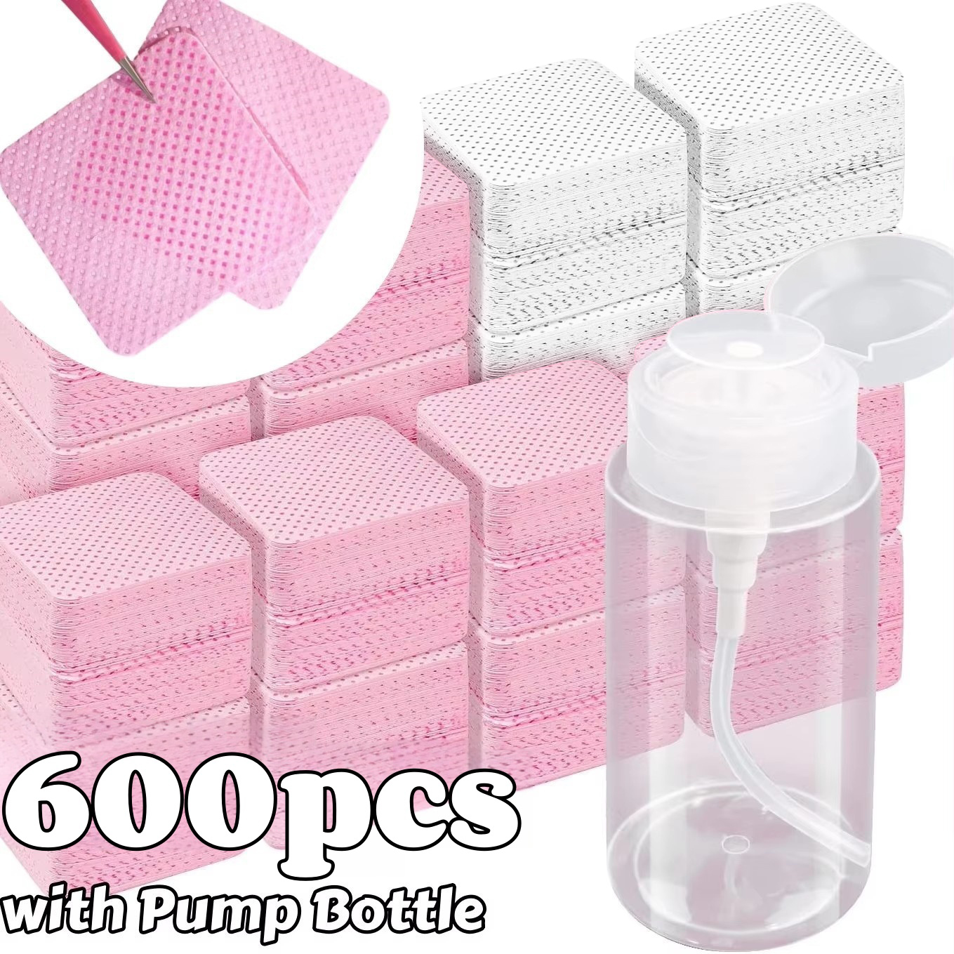 20/600pcs Lint-Free Nail Wipes - Nail Art Remove 리뷰 및 가격