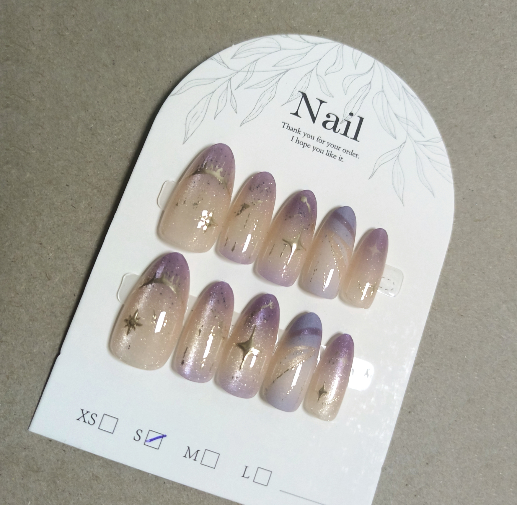 10pcs Cat Eye Purple False Nai - Nail Art Emerald 리뷰 및 가격