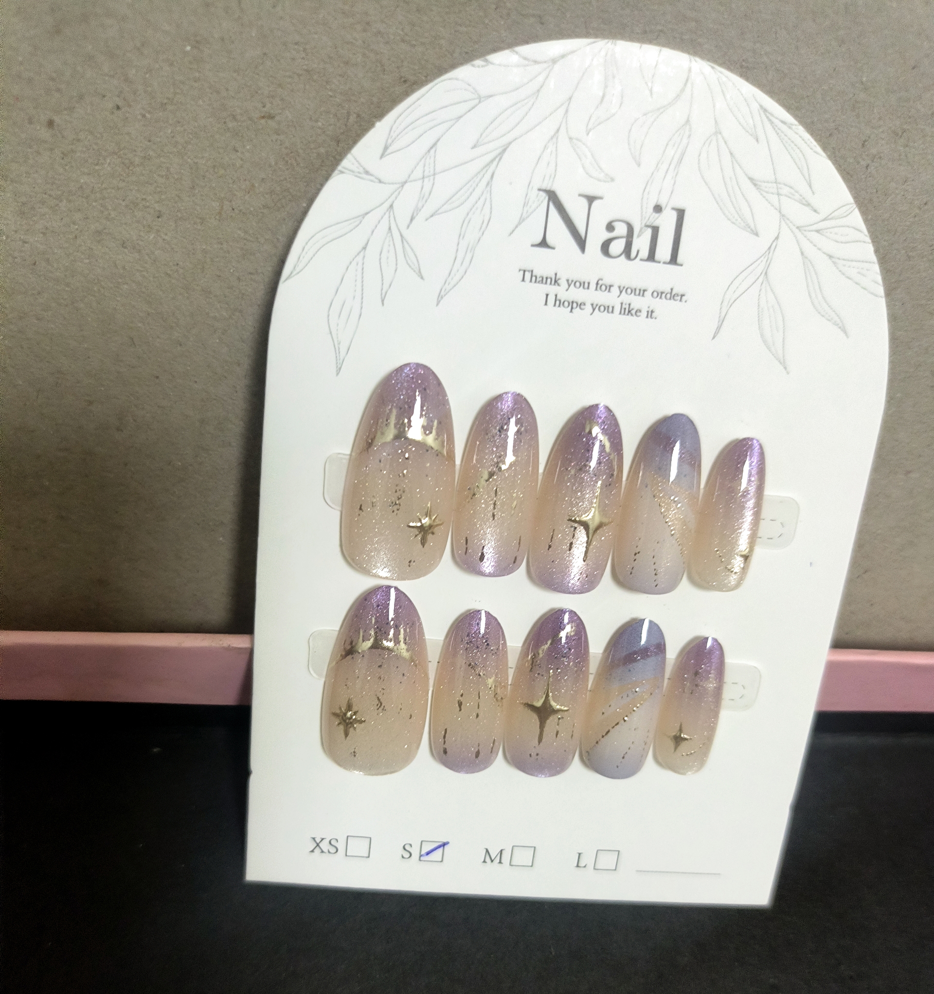 10pcs Cat Eye Purple False Nai - Nail Art Emerald 리뷰 및 가격