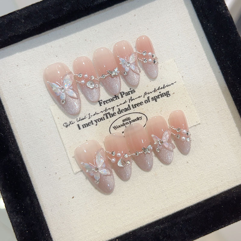 10Pcs Handmade Press on Nails  - Nail Art Design 리뷰 및 가격
