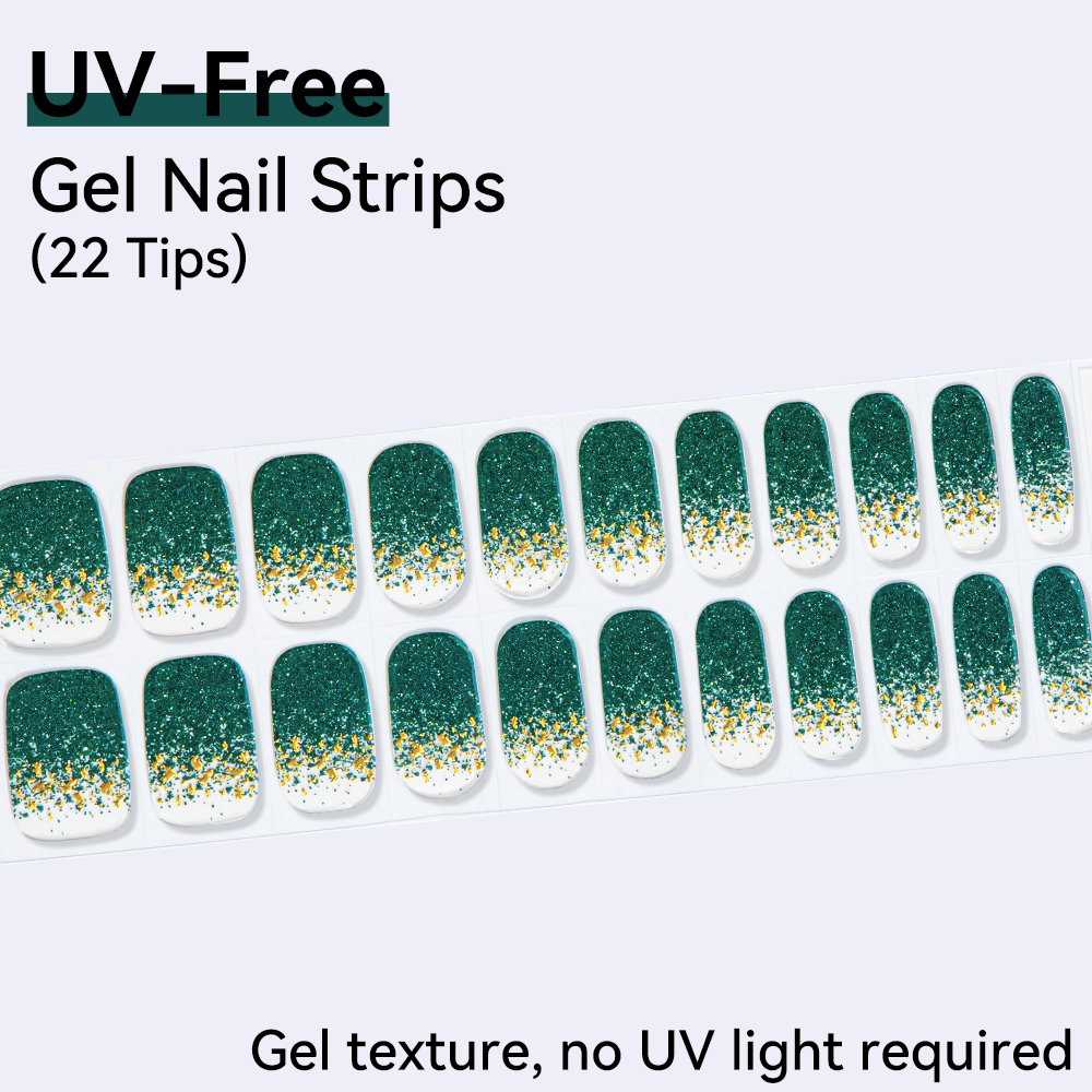 UV FREE Gel Nail Strips 22 Tip - Nail Art Ombre Pink 리뷰 및 가격