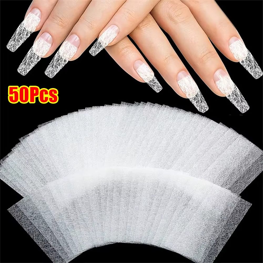 50Pcs New Non-woven Silk Fiber - Nail Extension Form 리뷰 및 가격