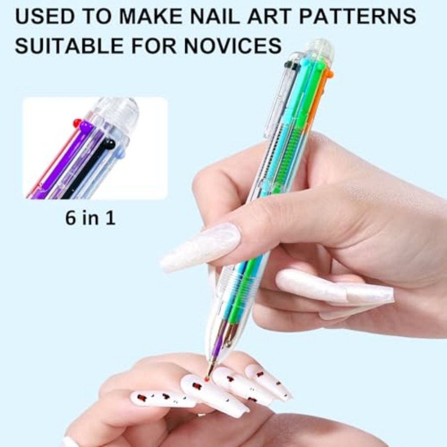 Nail Dotting Pen Nail Art 6 in - Nail Art Dotting Tool 리뷰 및 가격