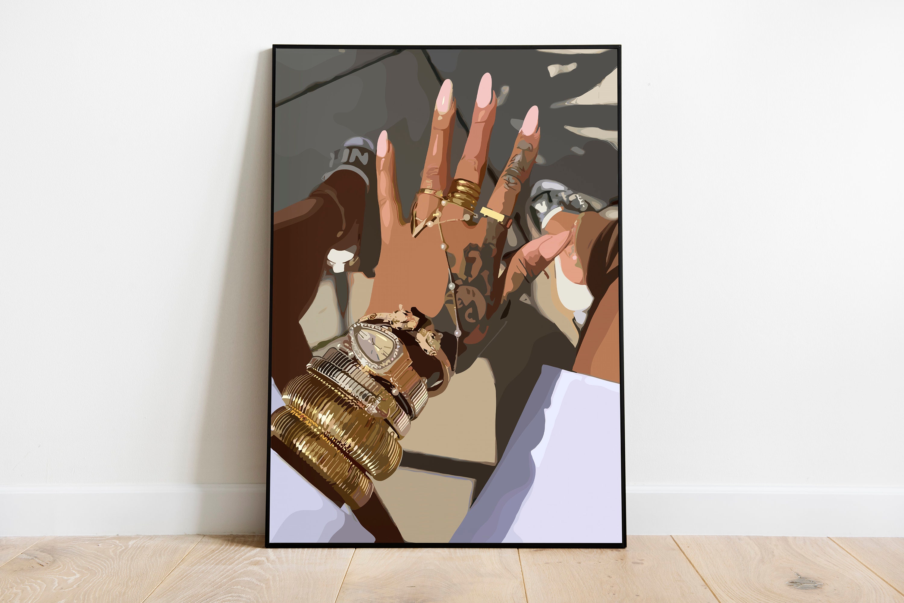 Black Girl Fashionable Women N - Nail Art Design 리뷰 및 가격