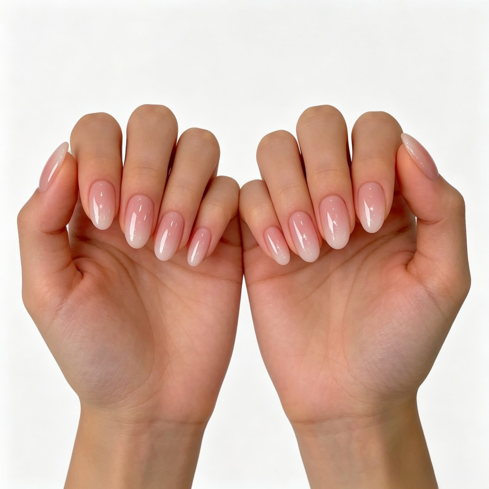24Pcs Nails Simple Ombre Sprin - Nail Art Ombre Pink 리뷰 및 가격