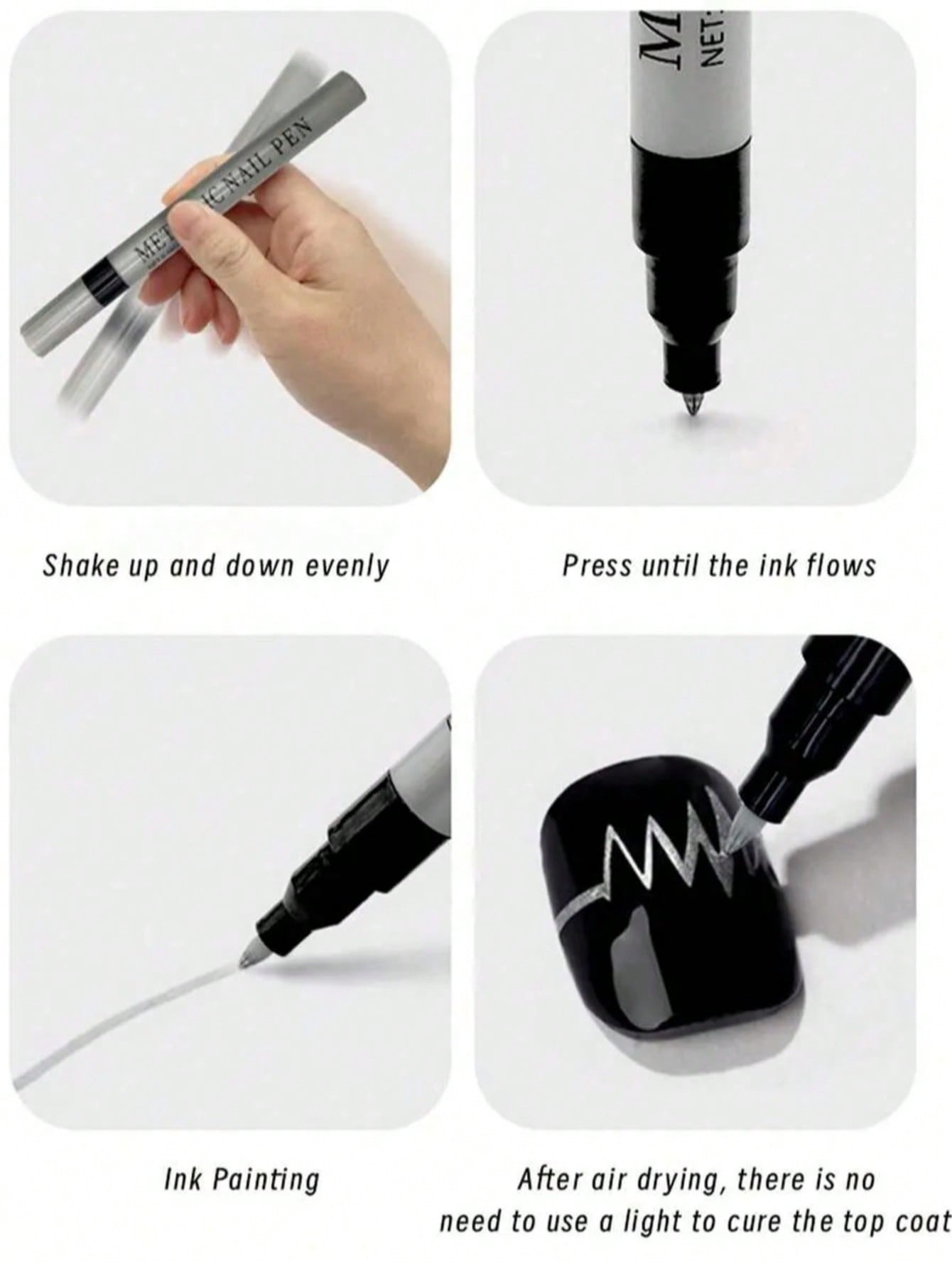 0.8mm 1PC Nail Art Pen, White  - Nail Art Dotting Tool 리뷰 및 가격