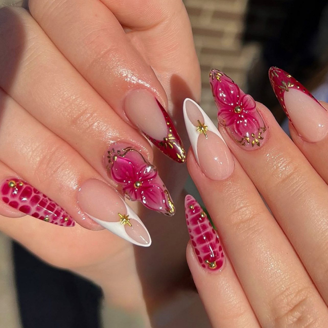 24pcs Finished Almond Press on - Nail Art Aesthetic 리뷰 및 가격