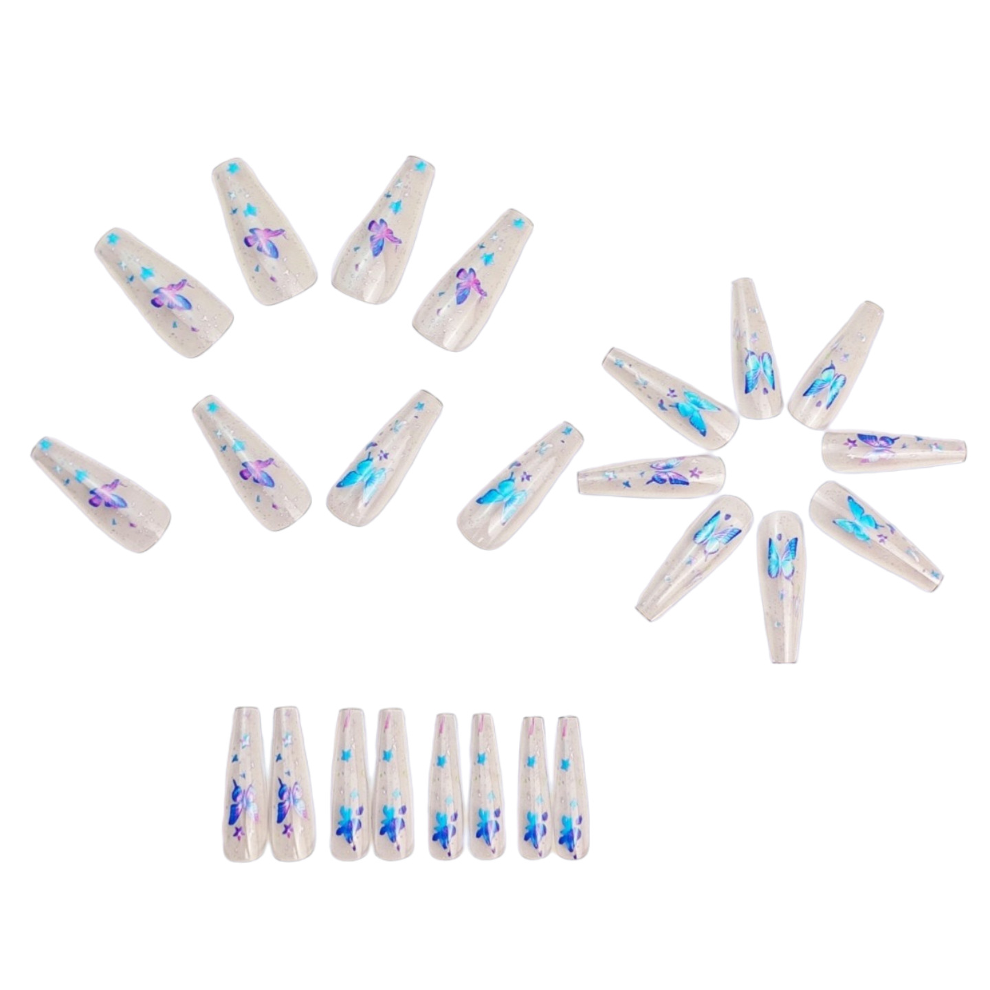 Medium Fake Nails for Women Gi - Nail Art Aesthetic 리뷰 및 가격