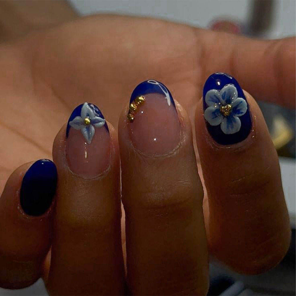 24pcs Short Oval 3D Gel Nail S - Nail Art Design 리뷰 및 가격